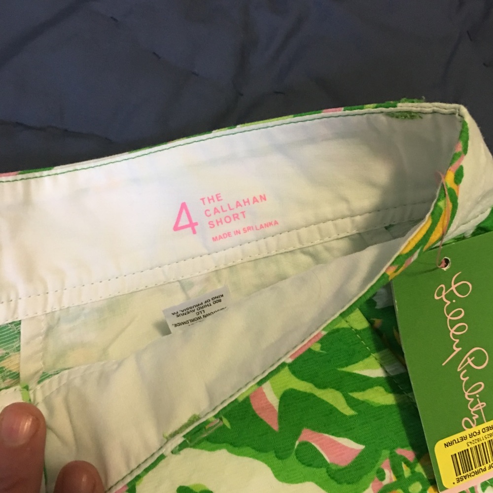 Lilly Pulitzer Callahan shorts size 4